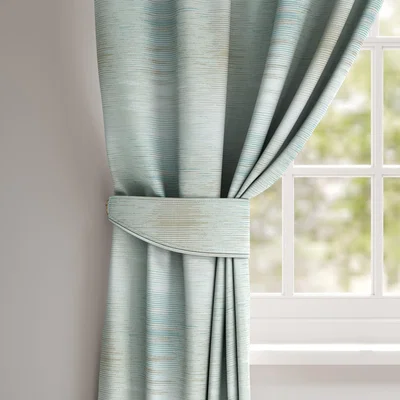 Dunelm Shimmer Made To Measure Tieback Shimmer Duck Egg