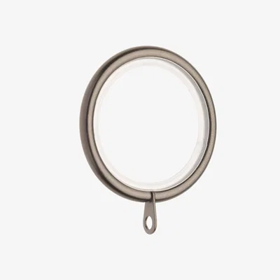 Dunelm Pack of 6 Ashton Metal Curtain Rings Grey