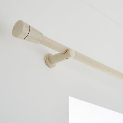 Dunelm Flute Wood Curtain Pole