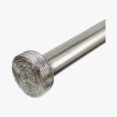 Dunelm Holford Extendable Satin Silver Curtain Pole Dia. 25/28mm Satin Silver