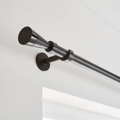 Dunelm Flute Extendable Metal Eyelet Curtain Pole
