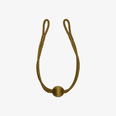 Dunelm Ochre Ball Rope Tieback Yellow