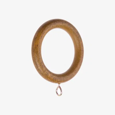 Dunelm Ashton Wooden Curtain Rings Dia. 28mm Oak (Brown)