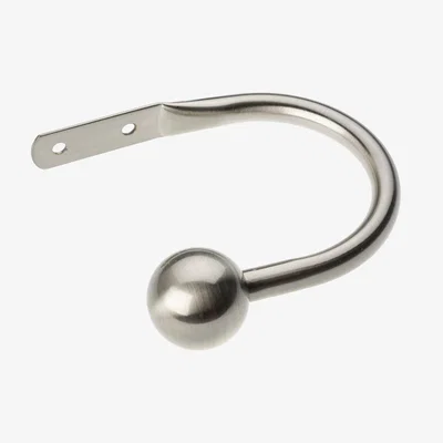Dunelm Pack of 2 Small Ball Holdbacks Silver