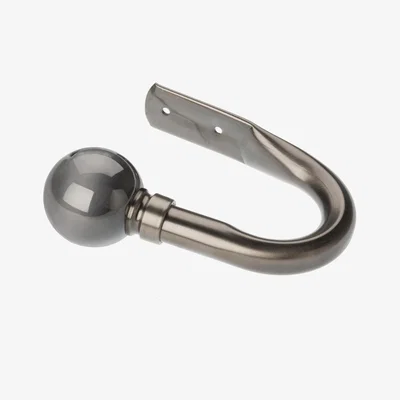 Dunelm Mercury Gunmetal Holdbacks Grey