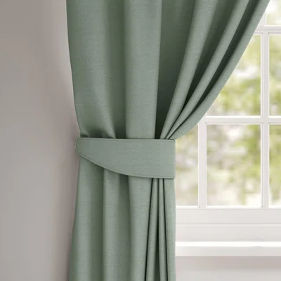 Dunelm Belvoir Recycled Polyester Made to Measure Tieback Belvoir Seafoam