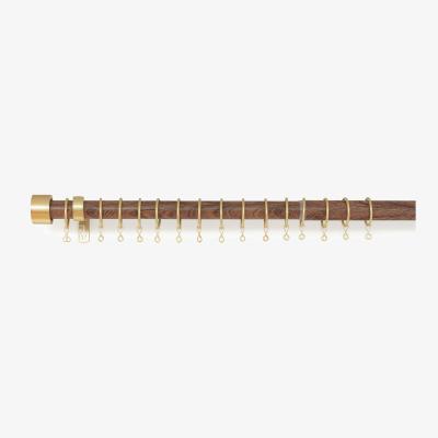 Habitat Argos Home Walnut Extendable Curtain Pole - 110cm - 300cm