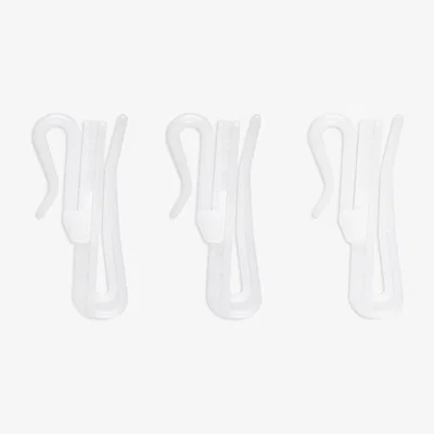 John Lewis John Lewis & Partners Adjustable Curtain Hooks, Pack of 20, Dia.50mm