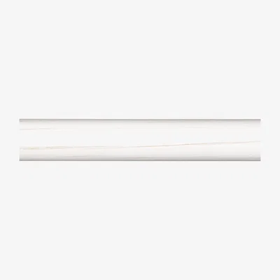 John Lewis John Lewis & Partners Scratched White Wood Curtain Poles, Dia.35mm