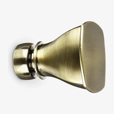 John Lewis John Lewis & Partners Antique Brass Square Urn Finial, Dia.28mm