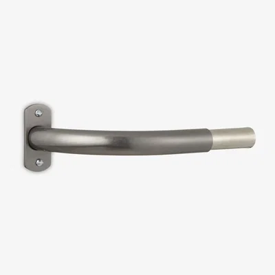 John Lewis John Lewis & Partners Polished Steel French Pole Bracket, Dia.25mm