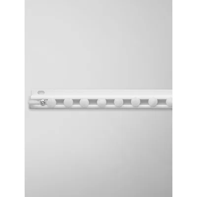 John Lewis John Lewis & Partners Aluminium Slim Tracks, Top Fixing, up to L190cm