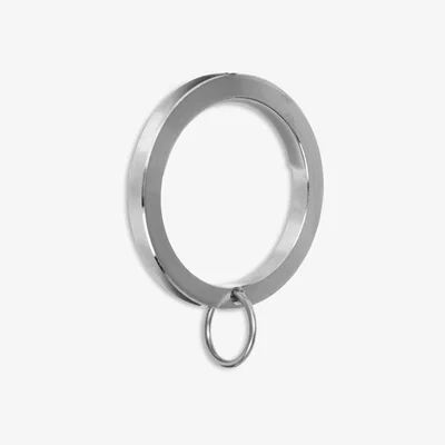 John Lewis John Lewis & Partners Stainless Steel Lined Curtain Rings, Pack of 6, Dia.25mm