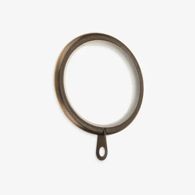 John Lewis John Lewis Antique Brass Curtain Rings, Set of 6, Dia.28mm