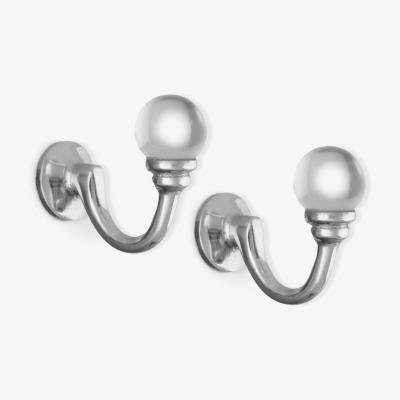 John Lewis John Lewis & Partners Glass Ball Tieback Hook, Pair