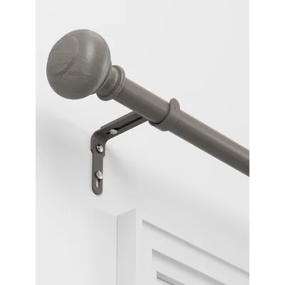 John Lewis Umbra Banner Wood Effect Extendable Curtain Pole Kit, Dia.25/28mm