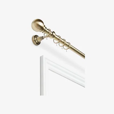 John Lewis John Lewis & Partners Fixed Curtain Pole Kit with Ball Finial, Dia.28mm