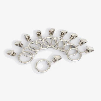 La Redoute Set of 10 Onega Metal Curtain Rings (Diameter 3.6cm)
