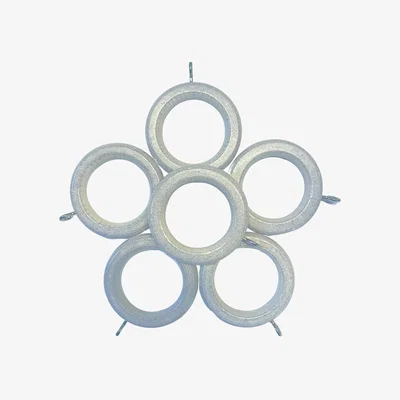 The Range Pack of 6 Linen Madrid Rings  - Linen