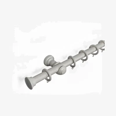 The Range 28 mm Wooden Curtain Poles Fixed Length - Orange / 120cm