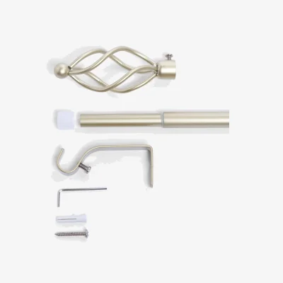 The Range OHS Twist Extendable Curtain Pole - Brushed Gold / 119cm / 0.8