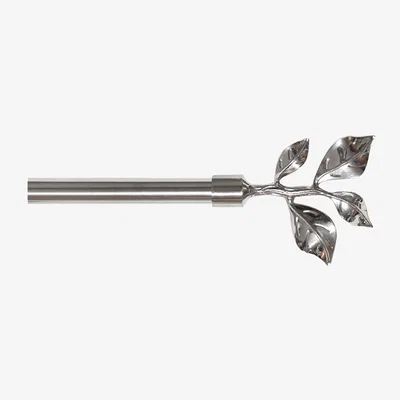 The Range Leaf Branch Curtain Pole - Silver / 120 - 210 cm