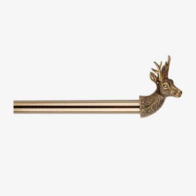 The Range Brass Stag Curtain Pole - 210cm
