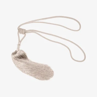 The Range Oval Crystal Head Tieback  - Silver
