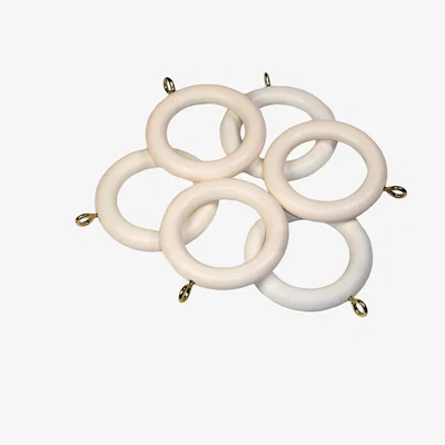 The Range Richmond Curtain Rings - White