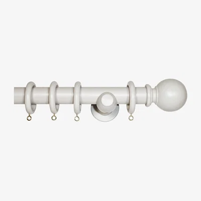 The Range Richmond Curtain Pole - Light Grey - Light Grey / 150cm