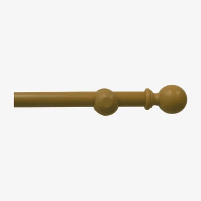 The Range Natural Wooden Eyelet Curtain Pole - Oak / 160cm