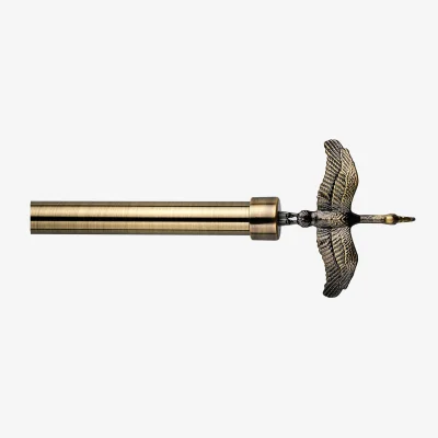 The Range Crane Curtain Pole - Brass