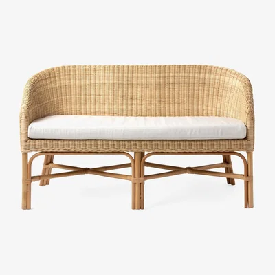Amara Made Goods - Dunley Sofette - Natural Wicker