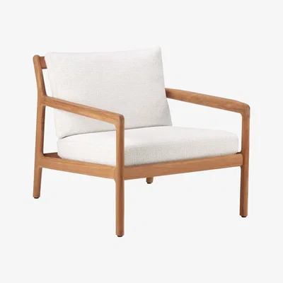 Amara Ethnicraft - Jack Outdoor Sofa Seater - Teak/Off White - One Seater