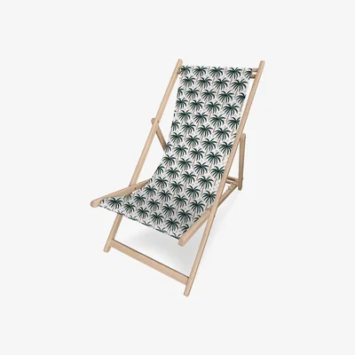 Amara PODEVACHE - On Dirait Le Sud Deck Chair - Palm Trees Print