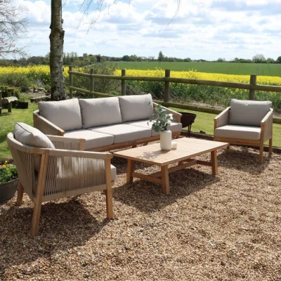 Dunelm Return - Roma 5 Seater Outdoor Lounger Set
