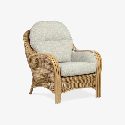 John Lewis Desser Centurion Rattan Lounge Chair, Natural