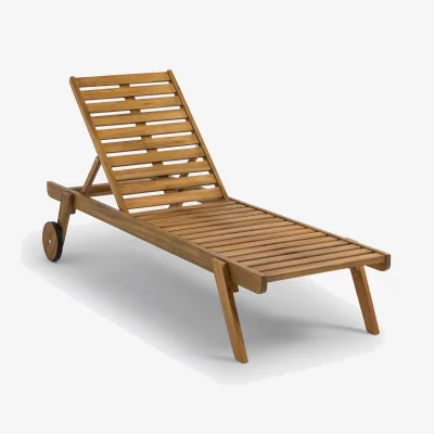 La Redoute Aksel Child's Acacia Sun Lounger