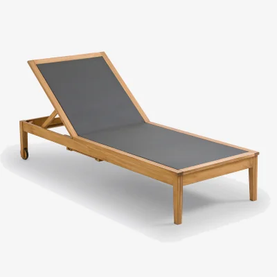 La Redoute Limbo Adjustable Acacia Garden Sun Lounger