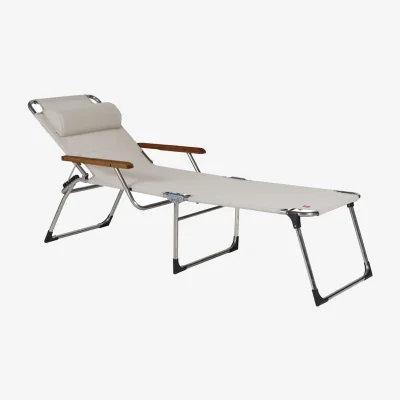 Nordic Nest Fiam Amigo sun lounger high with armrests White-beige