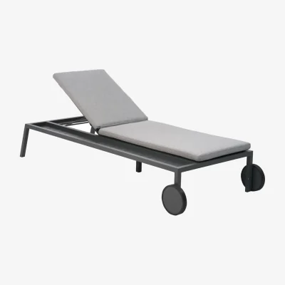 Nordic Nest Brafab Samvaro chaise lounge 218x92 cm Anthracite-pearl grey