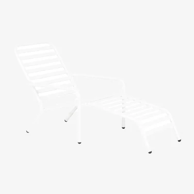 Nordic Nest 1898 Messina sun lounger Crystal white