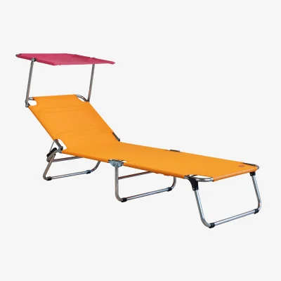 Nordic Nest Fiam Amigo Top Pop sun lounger Orange-fuschia
