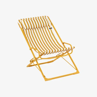 Nordic Nest Lafuma Transaswing Multi deck chair Honey Stripes