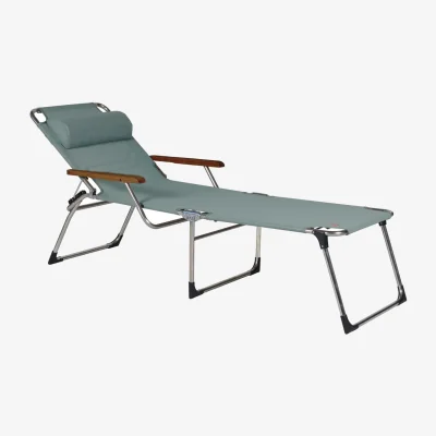 Nordic Nest Fiam Amigo sun lounger high with armrests Sage green