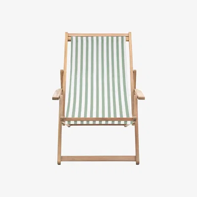 Olivia's Gallery Interiors Outdoor Cino Deck Chair in Verde Stripe