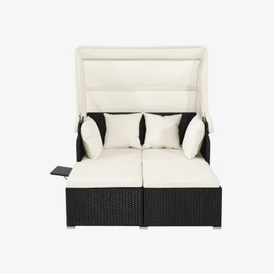 The Range Outdoor Daybed with Retractable Canopy