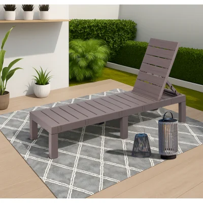 The Range Orlando Sun Lounger - Brown