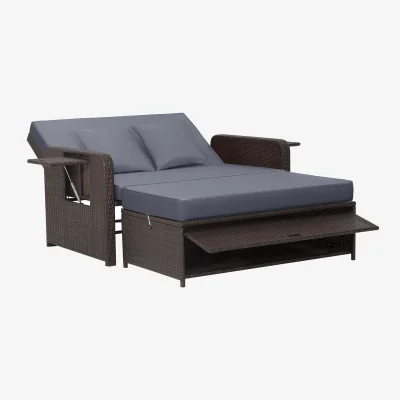 The Range Garden Rattan Daybed Set