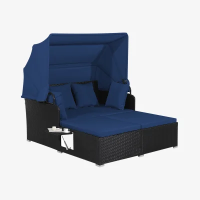 The Range Outdoor Daybed with Retractable Canopy